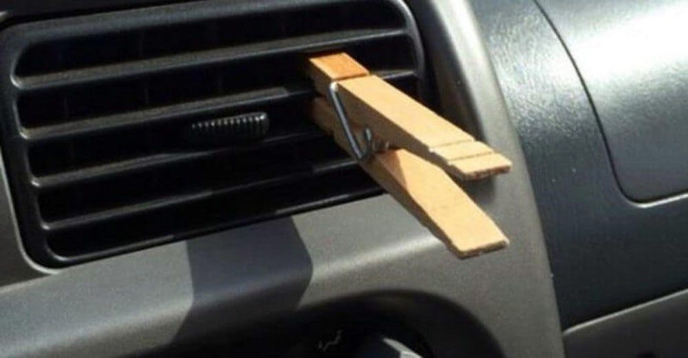 Cover Image for He Always Clips A Clothespin To His Car’s AC Vent. The Reason Why Is Really Smart