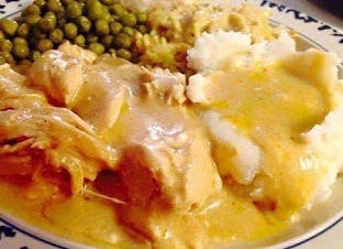 Cover Image for chicken ranch with with a silky cream cheese chicken sauce