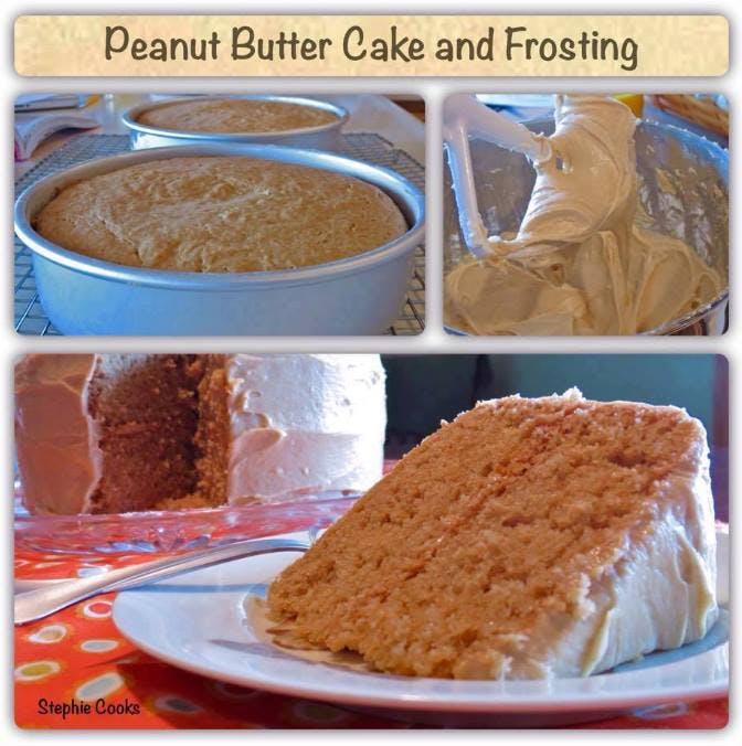 Cover Image for PEANUT BUTTER CAKE WITH PEANUT BUTTER FROSTING