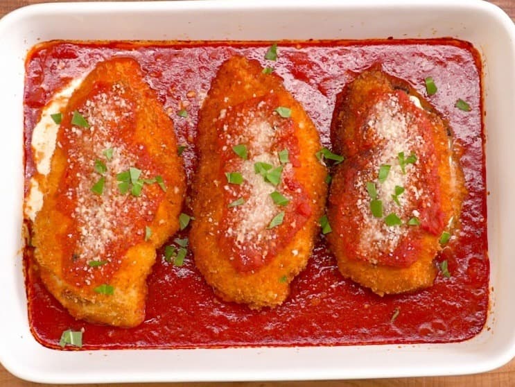 Cover Image for Easy Stuffed Chicken Parmesan