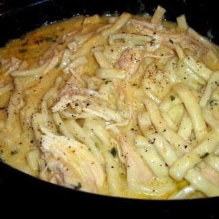 Cover Image for Comforting Chicken & Noodles Crock Pot