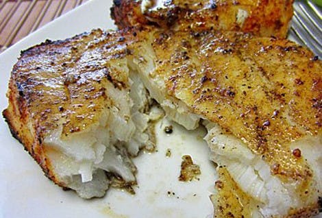 Cover Image for Smoky Grilled Sea Bass Steak