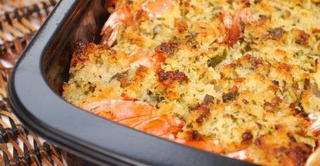 Cover Image for Buttery Baked Shrimp Casserole – It Satisfies Your Seafood Cravings