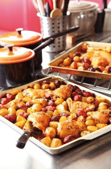Cover Image for SPANISH CHICKEN WITH CHORIZO AND POTATOES