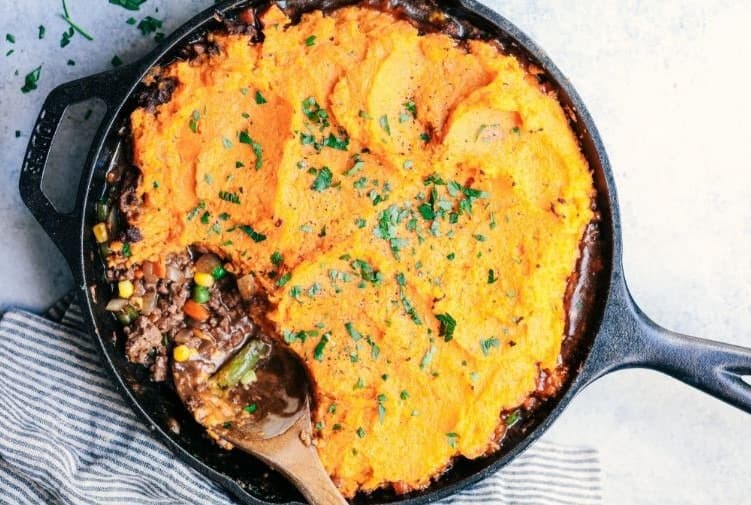 Cover Image for Skillet Sweet Potato Shepherds Pie