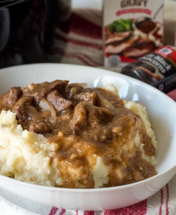 Cover Image for Slow Cooker Beef Tips And Gravy