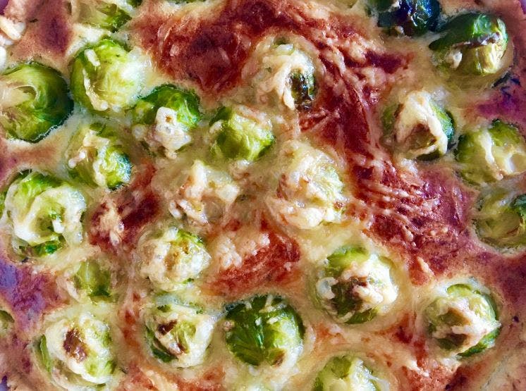 Cover Image for Brussels Sprouts & Gruyere Quiche