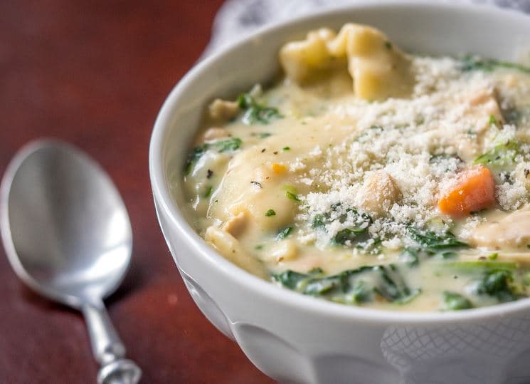 Cover Image for Creamy White Chicken Lasagna Soup