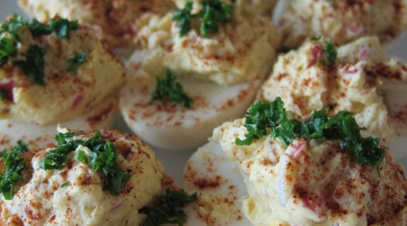 Cover Image for Horseradish Cream Cheese Deviled Eggs