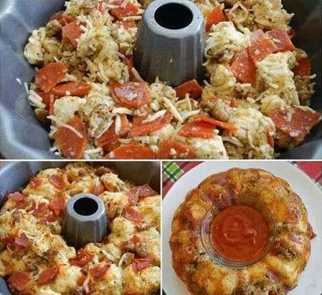 Cover Image for Pepperoni and Mozzarella Pull Apart Bread