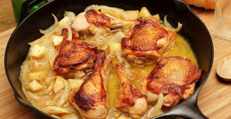 Cover Image for Apple Cider Braised Chicken Recipe