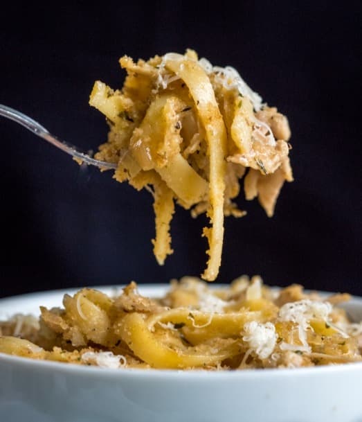 Cover Image for French Onion Chicken Pasta Casserole