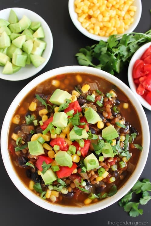 Cover Image for Lentil Taco Soup