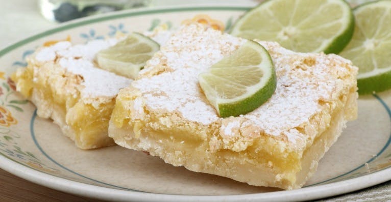 Cover Image for What’s Green, Cool, and Tart? These Mouth-Watering Lime Bars!