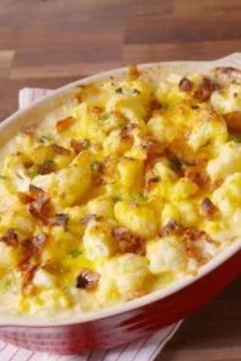 Cover Image for LOADED CAULIFLOWER CASSEROLE