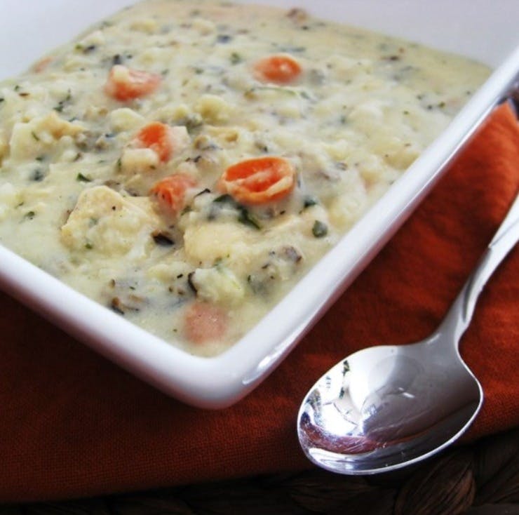 Cover Image for Creamy Chicken And Wild Rice Soup