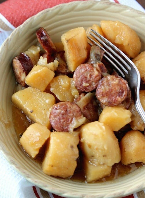 Cover Image for Crockpot Sausage & Potatoes Recipe
