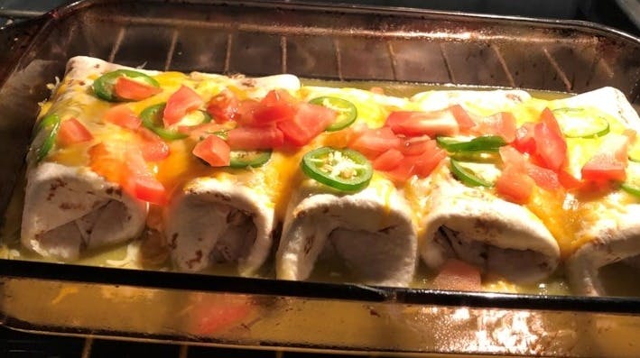Cover Image for Jalapeno Cream Cheese Chicken Enchiladas