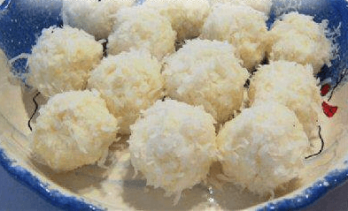 Cover Image for NO BAKE – CREAM CHEESE, COCONUT, SNOWBALL COOKIES